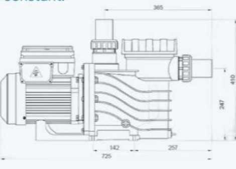 2023 EAKP100 1HP Yüzme havuzu pompaları Yüzme havuzu için
