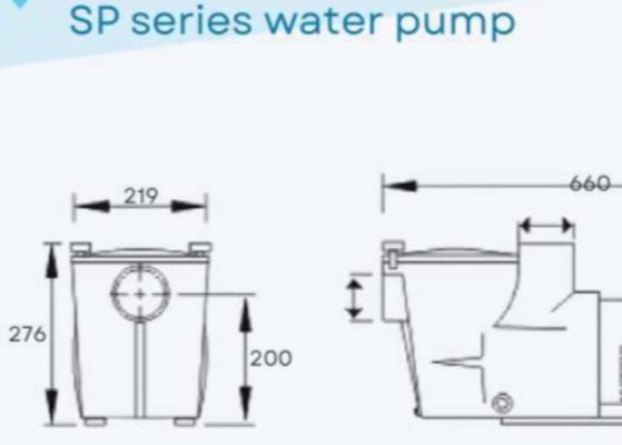 2023 SP1005 1HP Yüzme havuzu Su Pompaları Yüzme havuzu kullanımı için