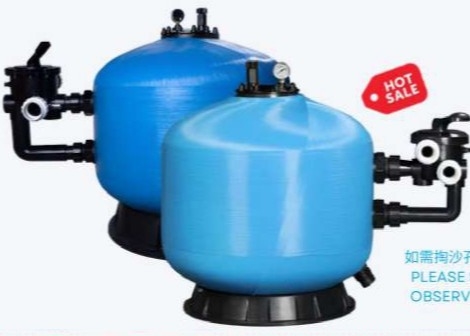 SS400 Yüzme havuzu cam lif yan monte kum filtre tankı