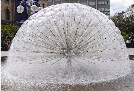1.5 "Yarımküre Kristal 3D Dans Çeşme Nozulları