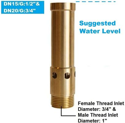 7.3 - 43psi 1/2 "DN15 Pirinç Fıskiye Fıskiye Memesi