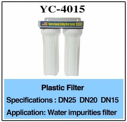 3/4 "1/2" DN25 DN20 Sisli Su Memesi İçin Plastik Su Filtresi