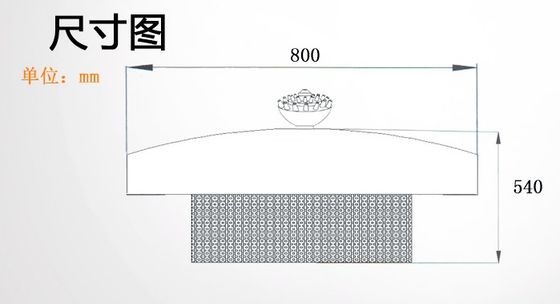 Grafik Tasarım Bahçe 800mm Paslanmaz Çelik Su Çeşmesi
