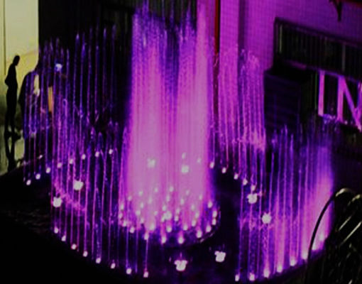 Led Renkli 4m Kapalı Müzikal Çeşme Projesi