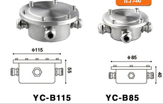 Paslanmaz Çelik Dia 145mm 175mm Ip68 Su Geçirmez Bağlantı Kutusu