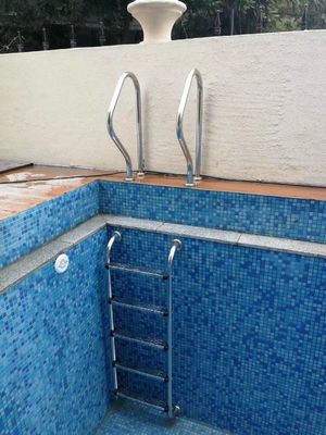 Flanş Tipi Paslanmaz Çelik 1.0mm Yüzme Havuzu Basamak Rayları