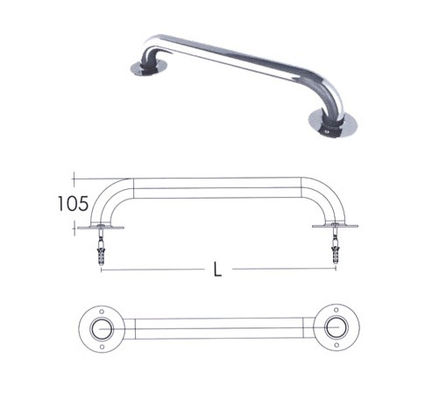 SS304 Duvar Düz 1.0mm Yüzme Havuzu Kepçe Ray