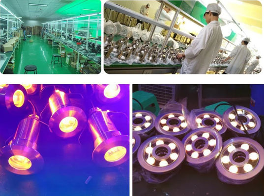 Paslanmaz Çelik IP68 100W Su Geçirmez Sualtı LED Işıkları