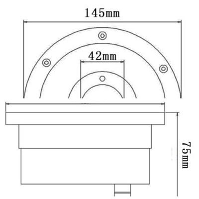 50000 Saat 145mm 12V 9W Sualtı Çeşmesi Işıkları