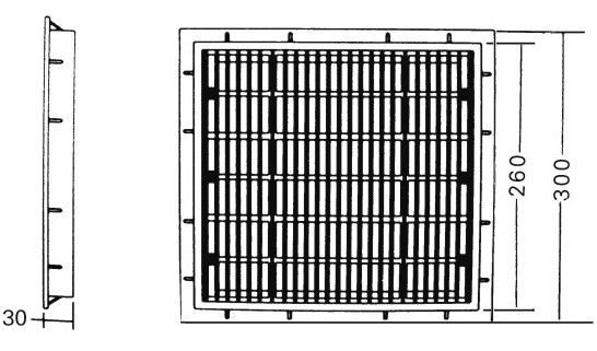 ABS Plastik 30X30cm Kare Yüzme Havuzu Ana Tahliye