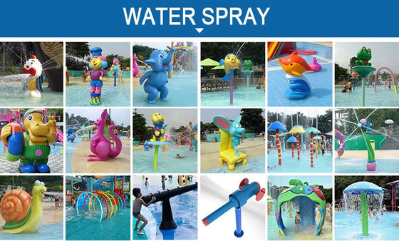 Anti UV Çocuk Su Parkı Ekipmanları Fiberglas Balina Su Kaydırağı