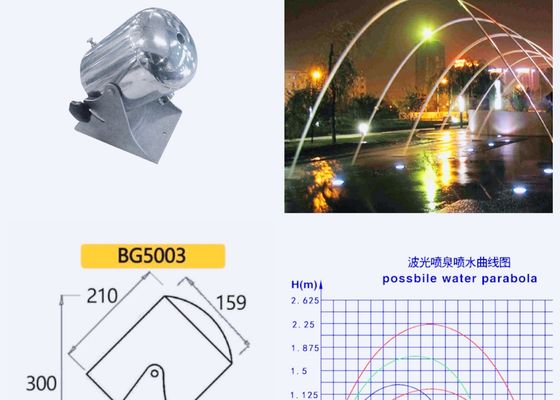 5003 32m Mesafe 4500 L / H 14mm Laminer Jet Çeşmesi Nozulu