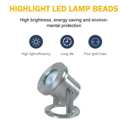 RGB SS304 12V 3W Su Geçirmez Sualtı LED Işıkları