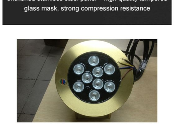 Pirinç Havuz Çeşmesi Aksesuarları 9W Led Sualtı Işıkları