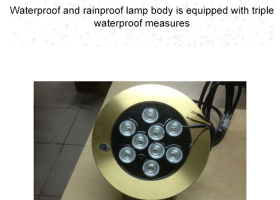Pirinç Havuz Çeşmesi Aksesuarları 9W Led Sualtı Işıkları