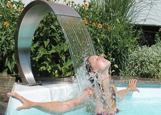 600mm Havuz Çeşmesi Aksesuarları Paslanmaz Çelik Şelale Jet