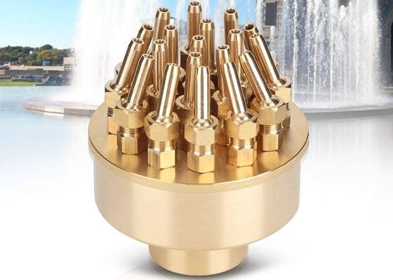 Pirinç DN40 1 1/2" 3 Katlı Blossom Fountain Jet Nozul