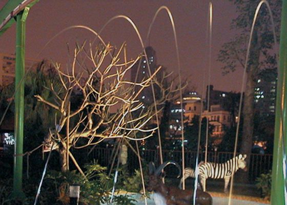Kapalı DMX Renkli LED Işıklar Laminer Fıskiye Nozulu Atlama Jetleri