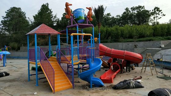 Toddler Fiberglas Ahtapot Su Kaydırağı Oksidasyon Direnci