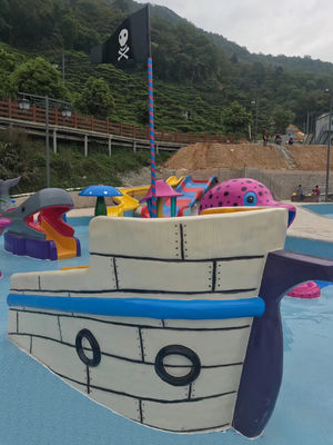 Toddler Fiberglas Ahtapot Su Kaydırağı Oksidasyon Direnci