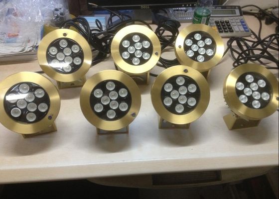 DMX512 Pirinç 2700K 6W RGB Led Sualtı Havuz Işıkları