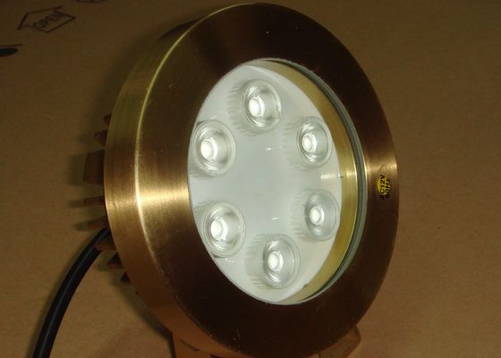 DMX512 Pirinç 2700K 6W RGB Led Sualtı Havuz Işıkları