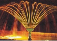 Pirinç Krom Plaka Phoenix Tale Dancing Fountain Nozullar Jet