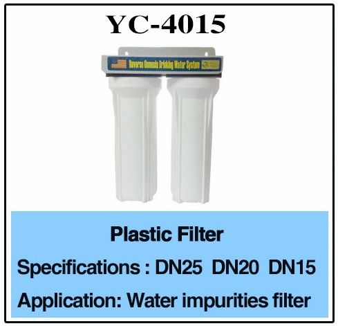 3/4 "1/2" DN25 DN20 Sisli Su Memesi İçin Plastik Su Filtresi