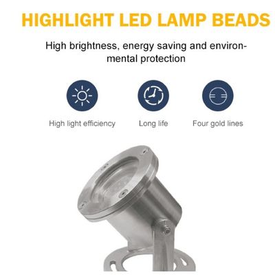 Paslanmaz Çelik IP68 DMX RGB LED Sualtı Çeşme Işık